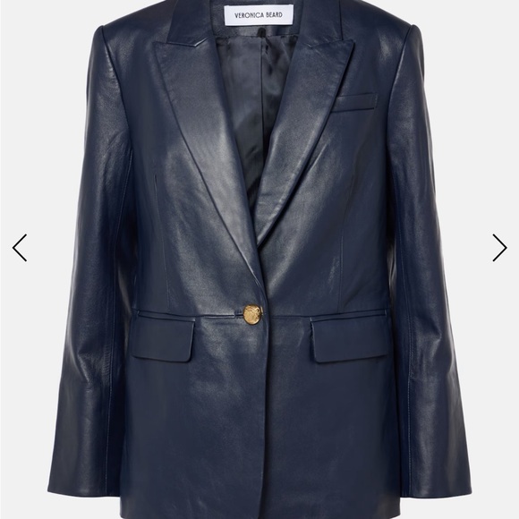 Veronica Beard Vega Leather Dickey Jacket - Picture 6 of 8